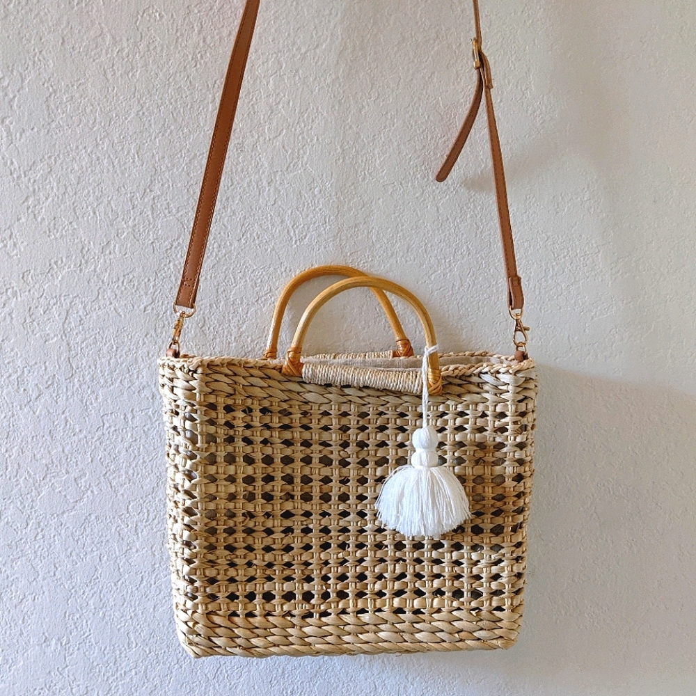 Rattan Tote Bag